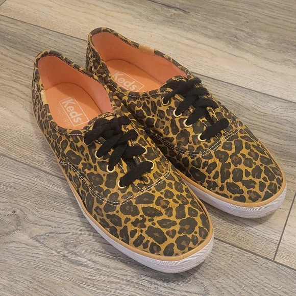 Keds Shoes Keds Womens Leopard Print Champion Classic Canvas
